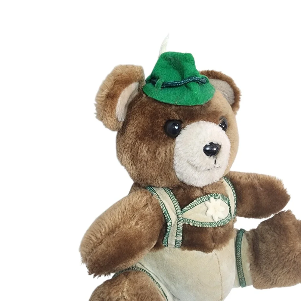 Vintage R. Dakin Lederhosen Yodel Teddy Bear‎ Plush Stuffed German 1979 Toy
